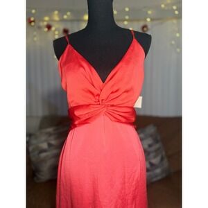 Pink Lemonade Twist Front Sleeveless Maxi Dress Womens Large NWT